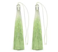 Borlas de Flecos 4 Uds. Borla de Seda poliéster 8/10/13cm Borla Color Degradado for Adorno Artesanal DIY Accesorios decoración Ropa y Cortina(Color1,8cm)