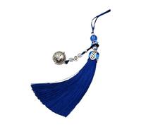 Borlas de seda con flecos con colgante de campanas de cuerda colgante elegante bolso encanto decorativo ropa ornamento accesorio de moda regalo para las mujeres