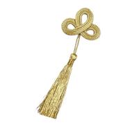 Borlas decorativas de tréboles, adornos hechos a mano con borlas largas doradas, suministros de manualidades para proyectos textiles del hogar, decoración, tréboles, manualidades, adornos largos