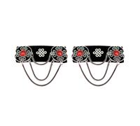 Borlas Pasador Hecho A Mano De Pelusa Resistente Y Materiales De Aleación Con Patrimonio Mongol Para Ocasiones Especiales Ropa Casual