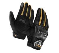 BORLENI Guantes de Moto, Dedo Completo Transpirable Guantes de Moto con Pantalla Táctil Guantes de Nudillos Verano