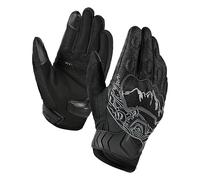 BORLENI Herren Sommer Atmungsaktive Vollfinger-Motorradhandschuhe mit Touchscreen-Funktion und Handgelenkverstärkung