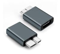 BORLTER CLAMP Adaptador de Disco Duro USB C a USB 3.0 Micro-B para Disco Duro Externo/SSD, Compatible con WD, Seagate, Toshiba, Samsung T3/T5 SSD y Otras Carcasas de Disco Duro, Gris