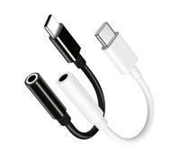 BORLTER CLAMP USB C a 3,5 mm Adaptador de Auriculares Jack, Tipo C a Aux Audio Cable Auricular Jack Convertidor para iPhone 15, Samsung Galaxy S22 S21 S20 Note 20 10+ A73 A53 y Pixel 6 5 4, ect