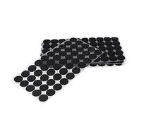 BORMAN - Adhesivo redondo, 150 pares de pelo + gancho con adhesivo fuerte doble cara, belcros en forma de lunares de 20 mm de diametro de color negro, excelentes para multiples usos.