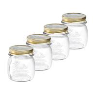 Bormioli 357750-CBA Quattro STAGIONI-25 cl - Juego de 4 tarros herméticos