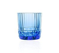 Bormioli 8159218 Rocco America-Juego de 6 Vasos Azules Dof, Cristal, 38 cl, 300 milliliters, Vidrio