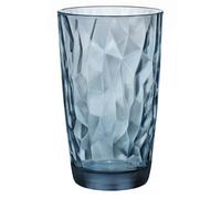 Bormioli Luigi LUIGI BORMIOLI DIAMOND Caja 6 Vasos Altos Vidrio 47 zul Brillo Fácil de Limpiar Ecológico Saludable Higiénico