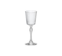 Bormioli - No Manufacturer - Juego de 6 Vasos de Cristal Cordial America 20s, 8 cl, 8 cl