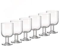 6X Copas De Vidrio Transparente Hostería Grande Cl28