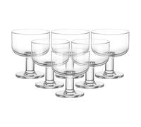 Bormioli Rocco 091250 Hosteria - Juego de 6 cuencos con pie, cristal, 24 cl