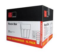 BORMIOLI ROCCO 3029020 - Caja de 36 vasos Rockbar de cristal, 20 cl