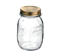 Bormioli Rocco 58284 Quattro Stagioni 58284-Tarros (500 ml, Tapa de Rosca de 70 mm, Mermelada, 6 Vasos), Cristal