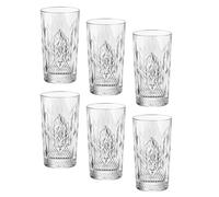 Bormioli Rocco 666219 Stone - Vaso alto (490 ml, cristal, 6 unidades), transparente