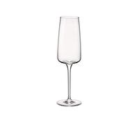 Bormioli Rocco - Conjunto de 6 Copas de Cristal Nexo Flute 24 on Cristal Extra Resistente y Corte láser Perlage