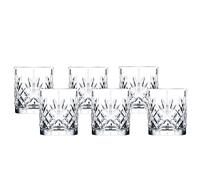 Lorren Home Trends Crystal Melodia Collection - Juego de vasos dobles antiguos