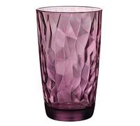Bormioli Rocco Diamond Rock Purple Long drink vidrio 470ml, rojo púrpura, 6 vidrio