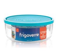 Bormioli Rocco Envase para Alimentos Redondo Caja 1,25L Azul, Transparente 1Pz