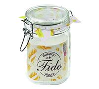 Weck 58300 Bormioli Rocco Fido 58300-Juego de 4 Plancha de Alambre (1115 ml, Incluye Goma, conservas, Postre, tarros de Mermelada), Cristal