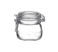 Bormioli Rocco Fido - Tarros de cristal de 496 ml, transparente