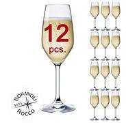 Bormioli Rocco - Juego de 12 copas de champán & Prosecco - Mod. Flute tieno 24 - Capacidad: cl. 24