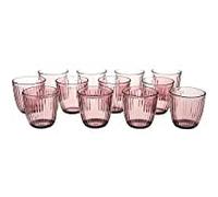 Bormioli Rocco Line Vaso de agua, juego de 12, 9.7 onzas, lila Rode