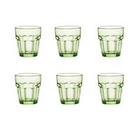 Bormioli Rocco Paquete De 6 Vasos Rockbar De Vidrio Verde Cl 27