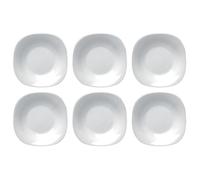 BORMIOLI ROCCO PARMA 6 Plato Hondo Opal 23CM Blanco Brillo Fabricado en España Reciclable Blanco