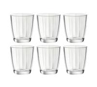 BORMIOLI ROCCO PULSAR Caja 6 Vasos Bajos Vidrio 39CL Transparente Brillo Fácil de limpiar Ecológico Transparente