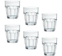 Bormioli Rocco Rock Bar - Vaso (262 ml, 6 unidades), transparente