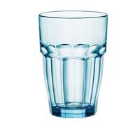 Bormioli Rocco Rock Bar, Vaso Alto Vidrio 37 cl Azul
