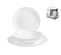 Bormioli Rocco Servicio De Mesa 18 Piezas Coco Blanco Compuesto Por 6 Platos 6