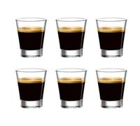 Bormioli rocco set 6 bicchierini da caff caffeino special in vetro cl 8,5