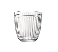 Bormioli Rocco Set de vasos Line con relieve, vidrio transparente 290 ml 6 unidades