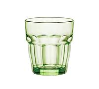 Bormioli Rocco Vaso bajo Rock Bar de Vidrio 27 cl | Verde, Vidrio, formato bajo, acabado brillo