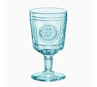 Bormioli Romantic Blue Candy - Juego de 6 copas de cristal vintage de 32 cl