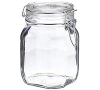 Bormioli Tarros de Vidrio con Cierre hermético Fido, 1 litro