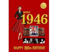 Born 1946 Happy 80th Birthday - Guided Memory Journal Edition: 80th Birthday Gift for Men and Women | Year You Were Born 1946 Memory & History Book (The Year You Were Born Book Series)