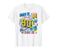 Born 80s but 90s Made Me Vintage Colorful Party Theme 90s Camiseta