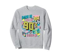 Born 80s but 90s Raised Me Vintage Colorful Party Theme 90s Sudadera