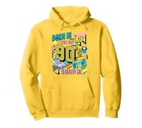 Born 80s but 90s Raised Me Vintage Colorful Party Theme 90s Sudadera con Capucha
