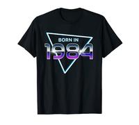 Born en 1984 año de nacimiento 1984 diseño vintage 80s Camiseta