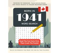 Born in 1941 Word Search: Perfect 84th Birthday Gift: Large Print Canadian Puzzle Book for Seniors Born In Canada | Personalized Activity Book 2025 | ... Wordsearches (Born In Canada Word Search)