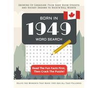 Born in 1949 Word Search: Perfect 76th Birthday Gift: Large Print Canadian Puzzle Book for Seniors Born In Canada | Personalized Activity Book 2025 | ... Wordsearches (Born In Canada Word Search)