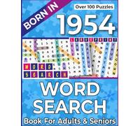 Born In 1954: Word Search Book For Adults & Seniors: Daily Large Print Word Search Puzzles for Relaxation & Brain Exercise