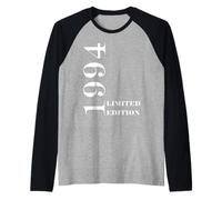 Born in 1994 Vintage Limited Edition Retro Birth Year 1994 Camiseta Manga Raglan