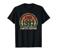 Born In April 1983 Sunset Limited Edition 42nd Birthday Camiseta