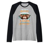 Born In August Birthday Wolf Funny For Boy Men Wolves Lovers Camiseta Manga Raglan