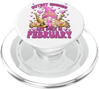 Born In February Birthday GNOME For Women Funny Princess PopSockets PopGrip para MagSafe