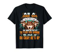 Born In June Birthday Guy Funny Boy Men Wolf Lover Camiseta